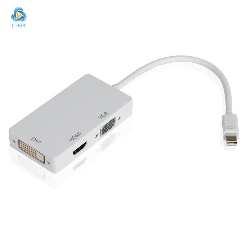 Dây chuyển đổi 3 trong 1 từ cổng màn hình mini sang DVI VGA Hdmi Tv Av Hdtv cho MacBook/Imac/MacBook Air