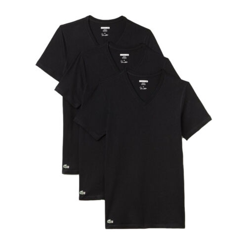 Pack 3 Chiếc Áo Phông Cổ Tim Lacoste TH3374 Chính Hãng