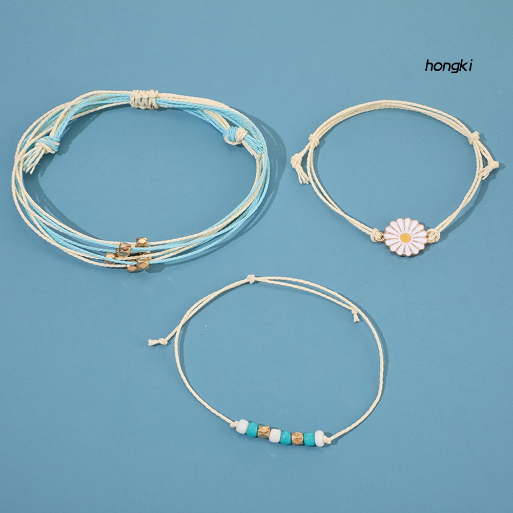 Set 3 Vòng Tay Phong Cách Bohemian Thời Trang Cho Nữ