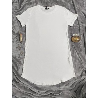 F21 Đầm thun Forever 21 trắng basic (kèm ảnh thật)