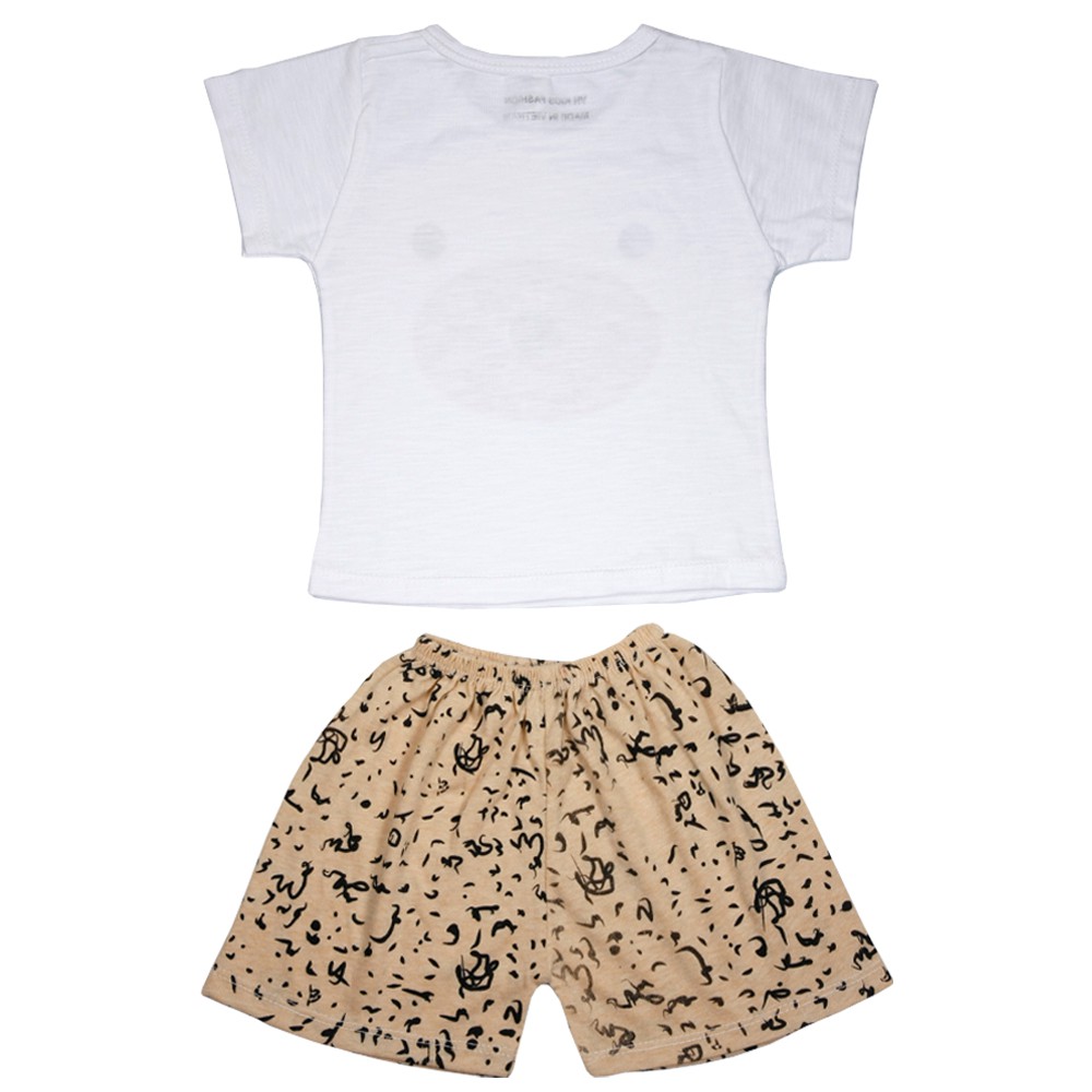 Combo gồm 3 Bộ quần áo mùa hè cho bé trai chất cotton đẹp, in hình ngộ nghĩnh cho bé từ 7-16kg