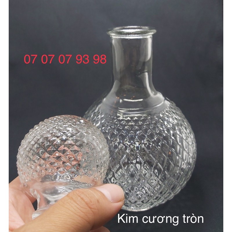 LỌ HOA THUỶ TINH PHONG CÁCH RETRO-CHẤT LIỆU THUỶ TINH LOẠI 1