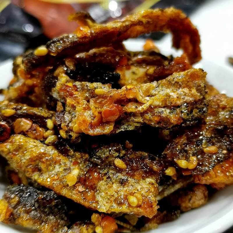 Da cá chiên giòn Freeship da cá trứng muối chiên giòn