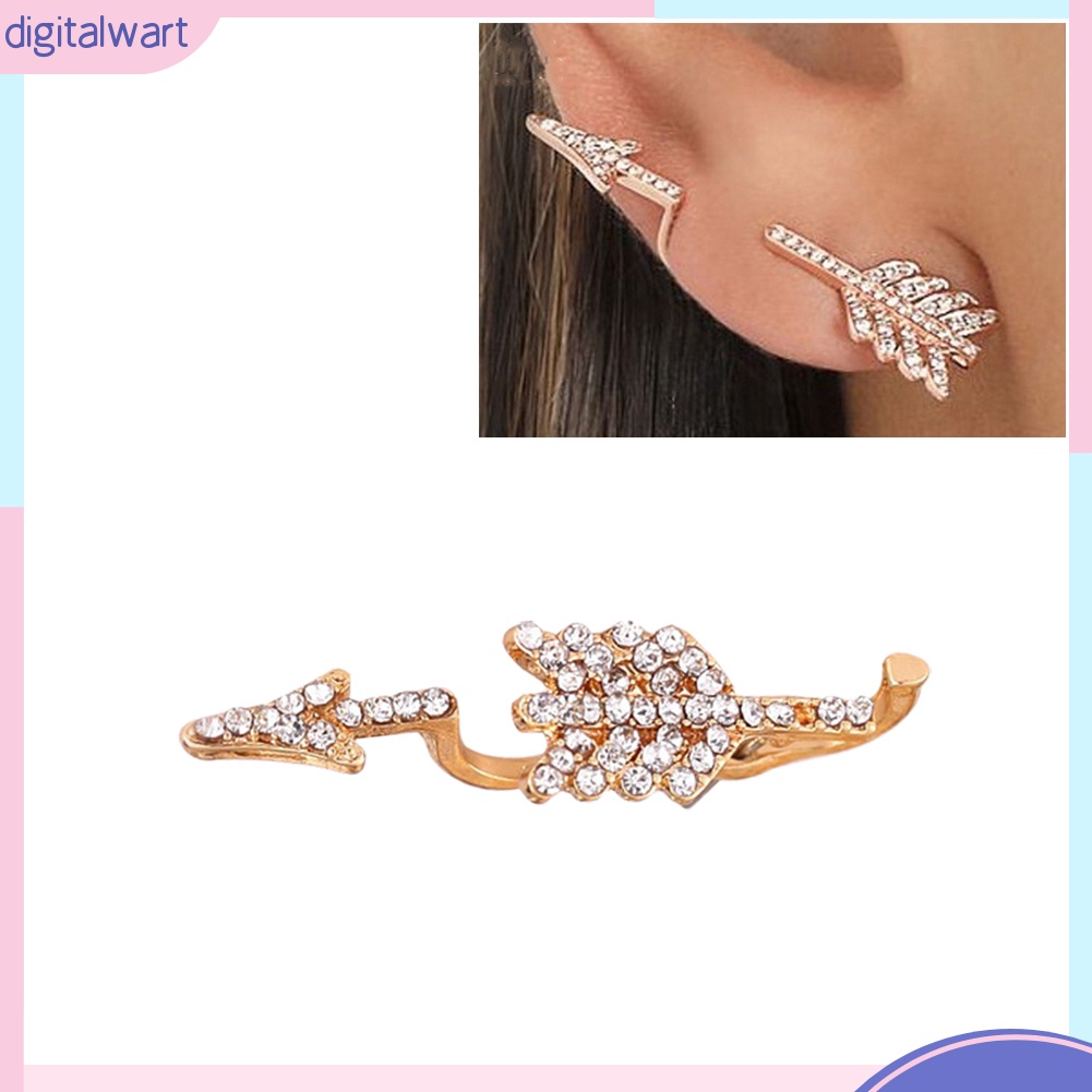 Khuyên Tai Đính Đá Hình Mũi Tên Thời Trang Cho Nữ