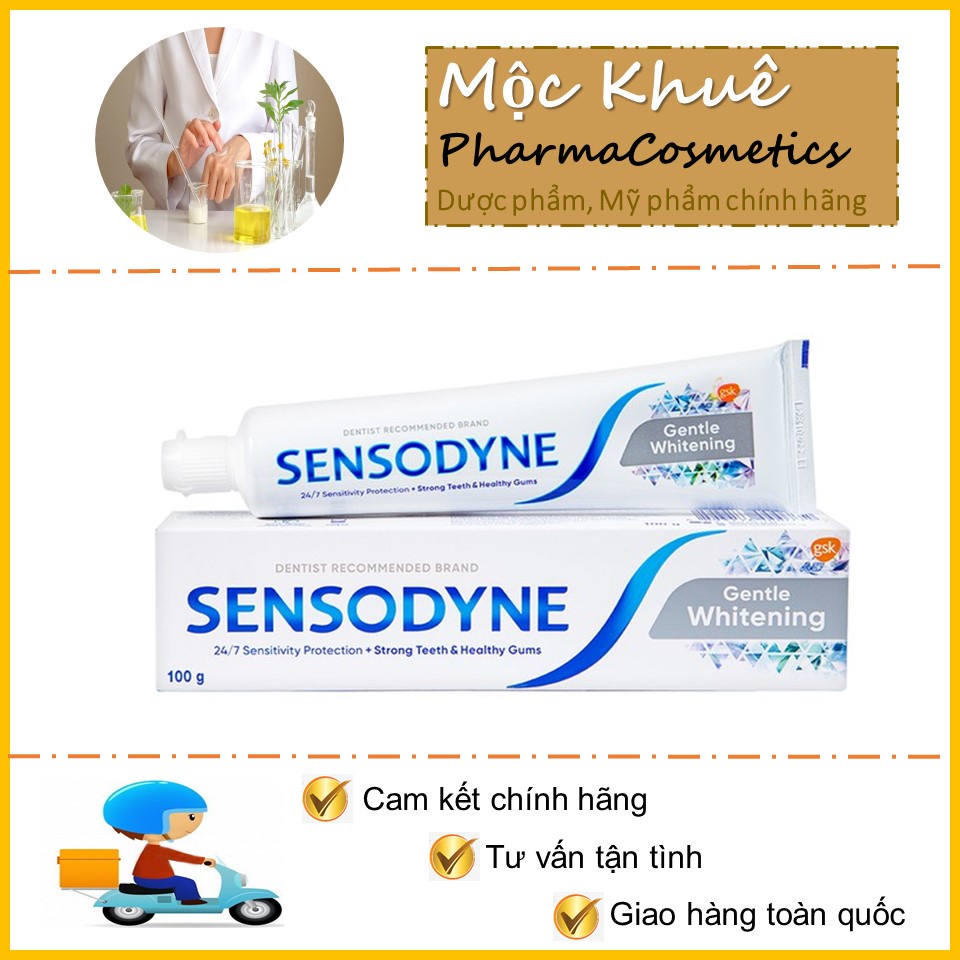 Sensodyne kem đánh răng Trắng răng Bảo vệ toàn diện Multicare Deep Clean Sạch sâu Bạc hà thơm mát giảm ê buốt răng