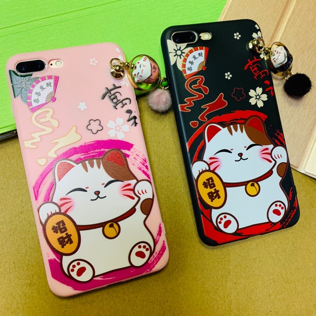 Ốp lưng mèo thần tài - mèo may mắn Ip 6 6plus 7 7plus X