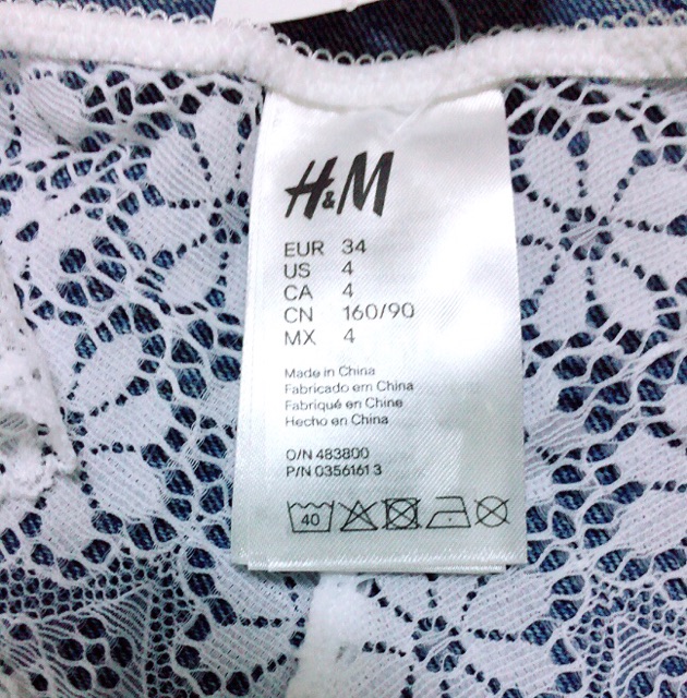 QUẦN LÓT REN CAO CẤP HALF STRING LOW WAIST by H&M