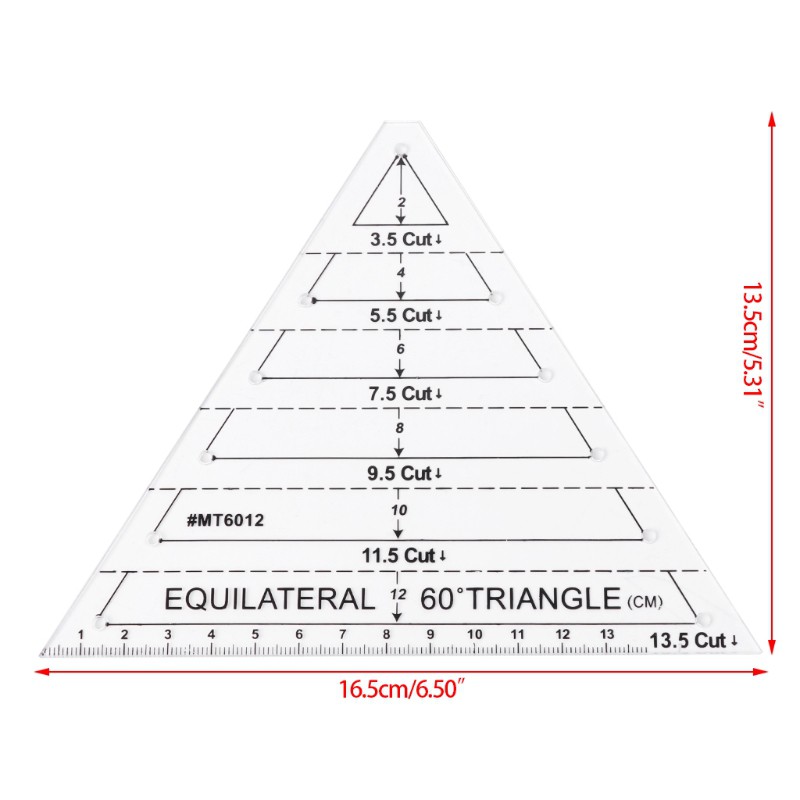 Thước Đo Hình Tam Giác 60 Độ