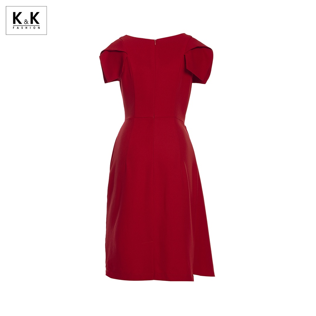 Đầm Dự Tiệc Sang Trọng K&K Fashion KK105-20 Màu Đỏ Dáng Chữ A | BigBuy360 - bigbuy360.vn