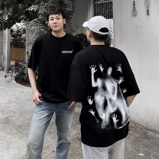 YOSICLUB ÁO THUN đen SHADOW TEE