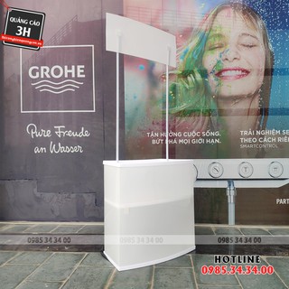 Quầy bán hàng di động, Booth sampling bằng nhựa, bằng sắt, bằng nhôm | LST