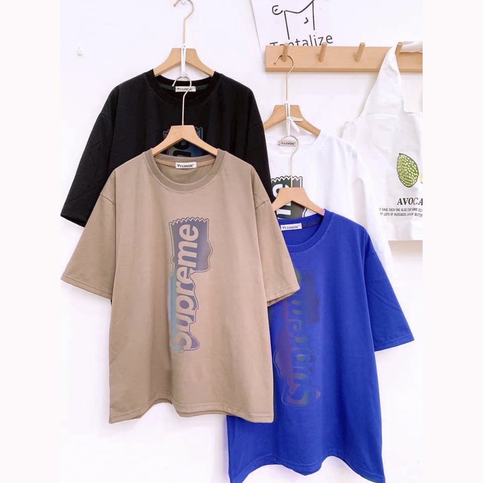 Áo Thun PHẢN QUANG 7 MÀU - Áo thun tay lỡ form rộng Unisex 38-65kg Nam Nữ - SUP.ERMEE  [ẢNH THẬT]