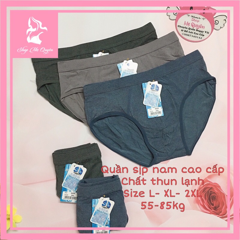 Quần lót nam tam giác thun lạnh cao cấp, vải mát co dãn và thấm hút vượt trội