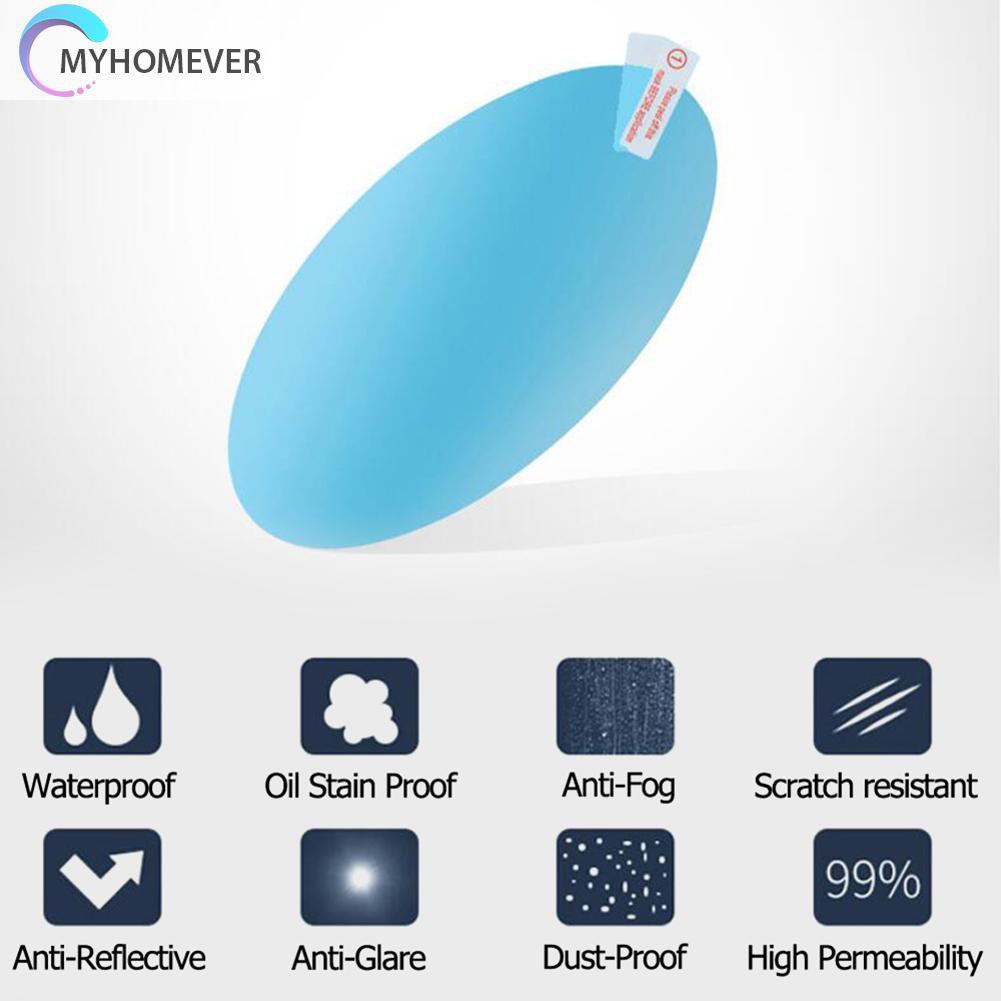 Set 2 miếng dán gương chiếu hậu chống sương mù chống thấm nước cho xe hơi