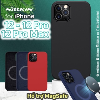 Ốp lưng iphone 12 - 12 pro - 12 pro max nillkin flex pure pro magnetic silicone chính hãng
