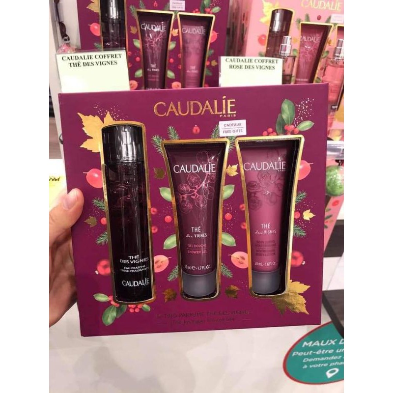 Set Caudalie 3 món nước hoa, dưỡng thể, sữa tắm Pháp có bill | Thế Giới Skin Care