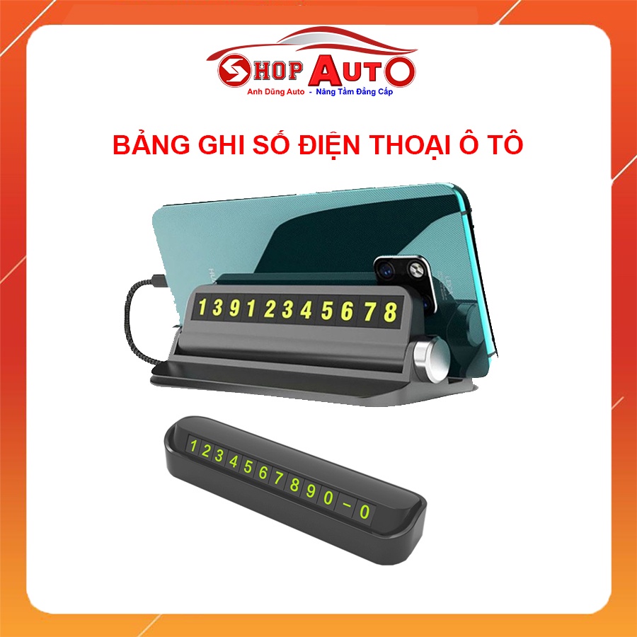 Bảng Số Điện Thoại - Bảng Số Điện Thoại Trên Ô Tô - Đặt Trên Taplo Hỗ Trợ Ô Tô Dừng Đỗ