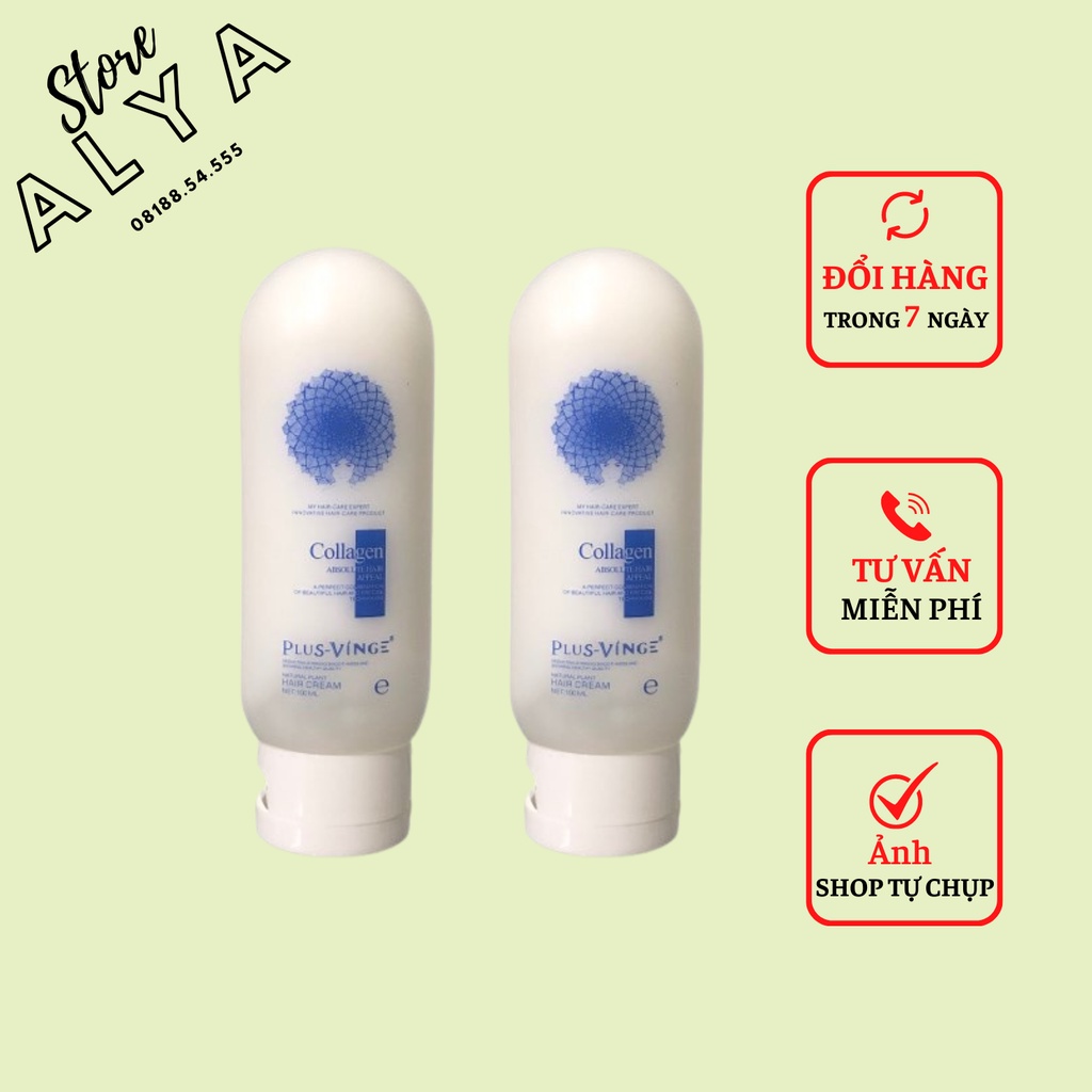 Kem Dưỡng -Ủ Tóc - Hấp Tóc Phục Hồi Siêu Mềm Mượt Collagen Plus Vinge 100ML. Hàng Chính Hãng