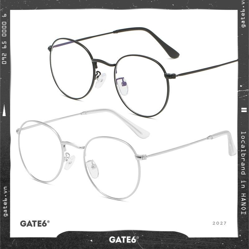 Kính Unisex Thời Trang Vintage - CJ2027 [Tặng bao da + móc khoá]