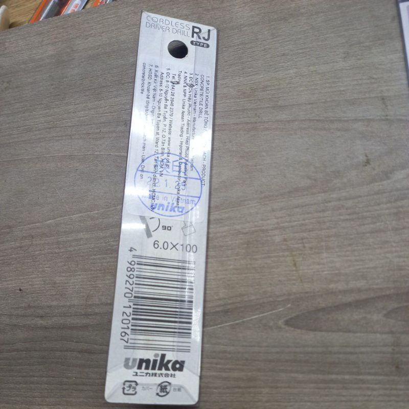 Mũi  khoan  unika 6mm