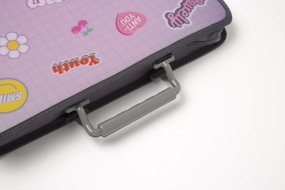 Túi Xách Đựng Tài Liệu ARTBOX Hàn Quốc Kiểu Lưới Màu Tím Cute