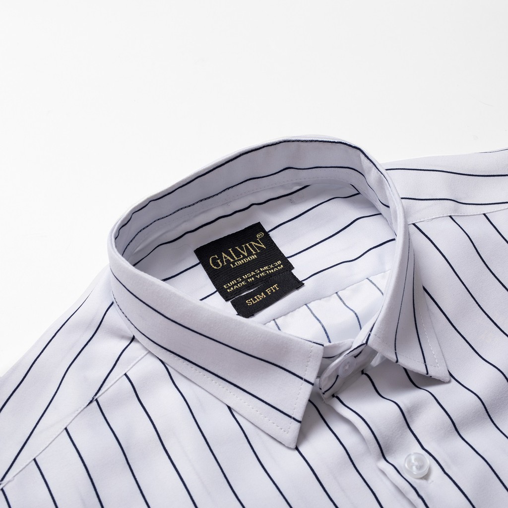 Áo sơ mi nam Galvin họa tiết dài tay chất cotton co giãn form ôm SMGV144 - Leo Vatino | BigBuy360 - bigbuy360.vn