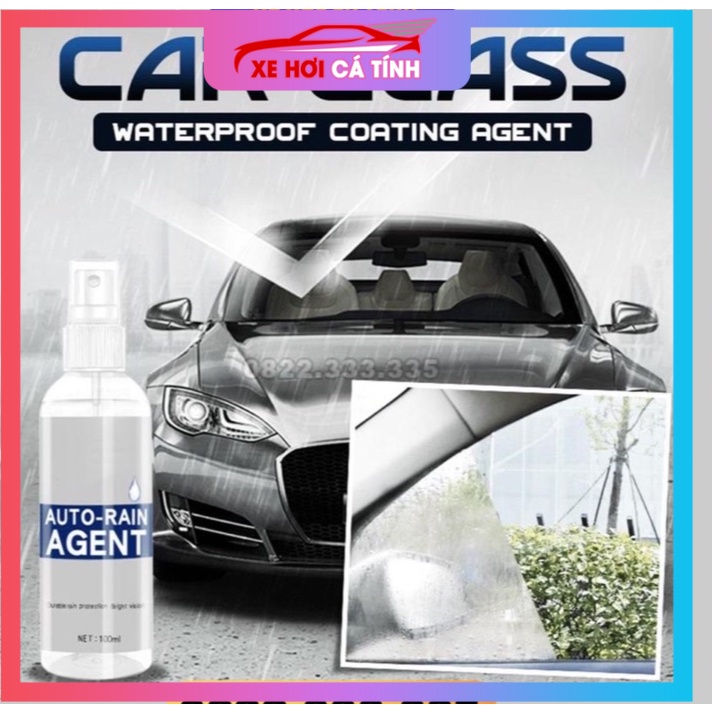 Nano Xịt Kính Chống Bám Nước Mưa xe oto Auto Rain 100