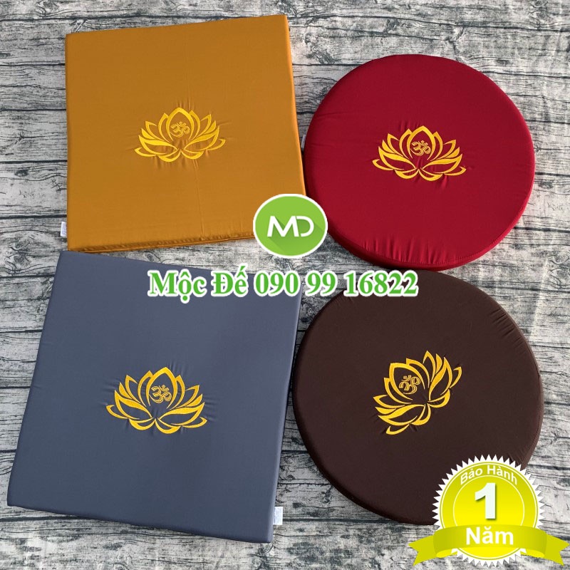 Đệm Ngồi Thiền MANDALA 50x50x5cm, Dùng Tụng Kinh Niệm Phật - Yoga Thư Giãn, Xoa Dịu Căng Thẳng, Mệt Mỏi