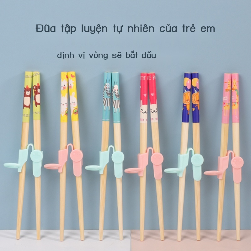 Đũa Tập Ăn Bằng Gỗ Tre Cho Bé 23456 Tuổi