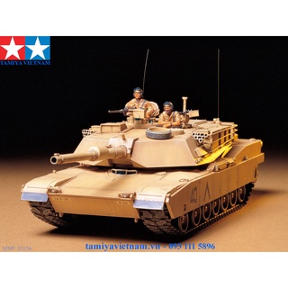 [TAMIYA] 35156 Mô hình xe tăng quân sự 1/35 SCALE M1A1 ABRAMS 120mm GUN MAIN BATTLE TANK