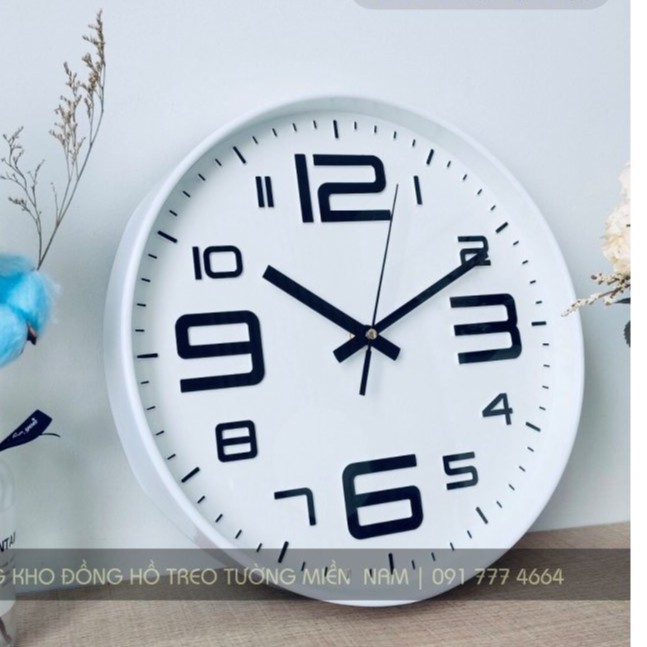 [ HÀNG TỒN KHO GIÁ RẺ ] - Đồng Hồ Treo Tường Kim Trôi Quartz 30cm - Màu ngẫu nhiên