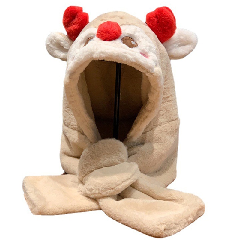 Mũ Trùm Đầu Kèm Khăn Choàng Chống Gió Thời Trang Cho Ba Mẹ Và Bé