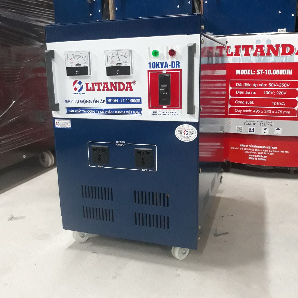 Bộ Đổi Nguồn 220V Ra 100V/ 110V/ 120V/ 200V 10KVA Litanda