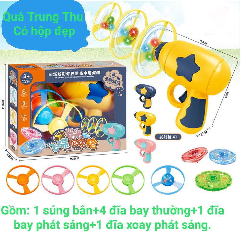 Đồ chơi trung thu mẫu mới 2022 cho bé trai,bộ đĩa bay phát sáng cho bé, quà trung thu