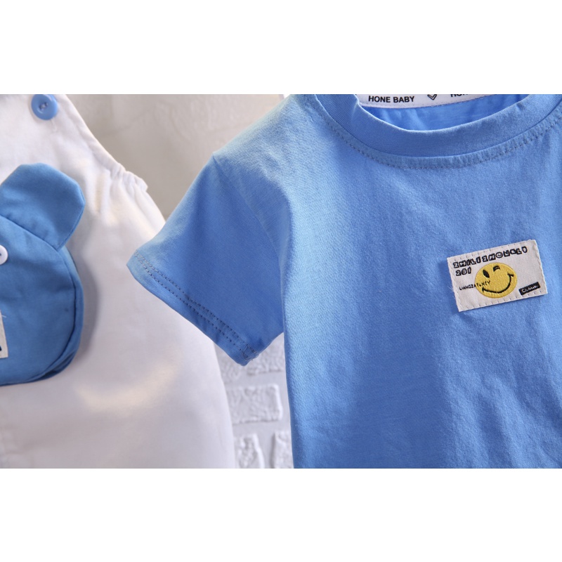 Set Đồ 2 Món Gồm Áo Thun Cổ Tròn In Hình Hoạt Hình Và Quần Short Cho Bé Trai Và Bé Gái