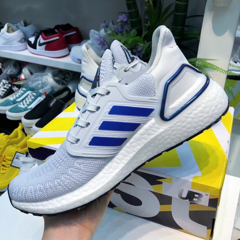 Giày thể thao sneaker ultra boost 6.0 xám xanh biển