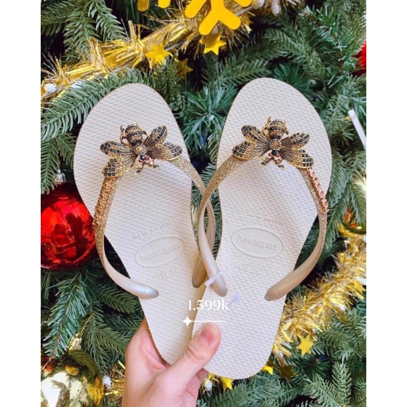 Havaianas viền đế kim tuyến có sẵn nhé