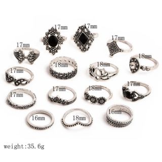 [Rẻ Nhất] Nhẫn nữ Thái Lan bộ 15 chiếc. Hàng nhập.