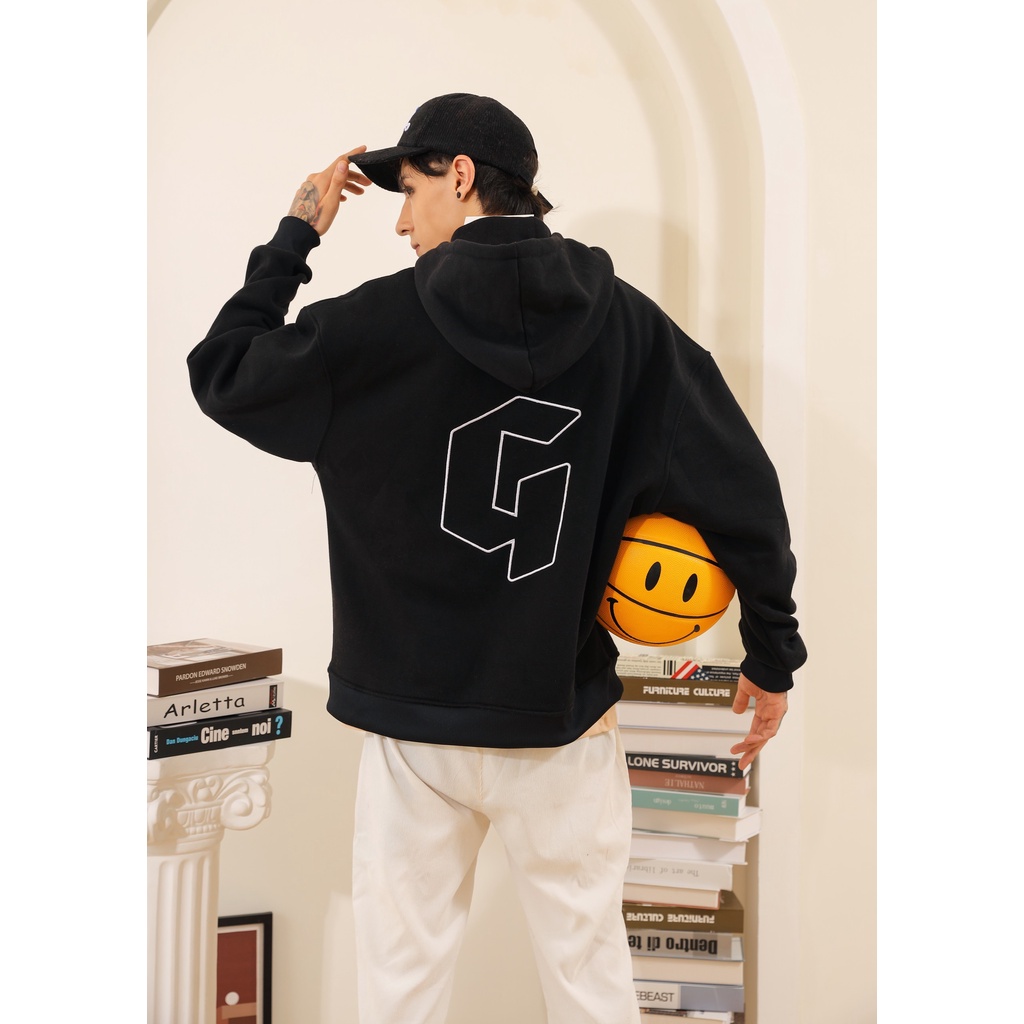 Áo Hoodies Gonz Mùa Đông Form Rộng - Hoodies 01 Màu Đen | BigBuy360 - bigbuy360.vn