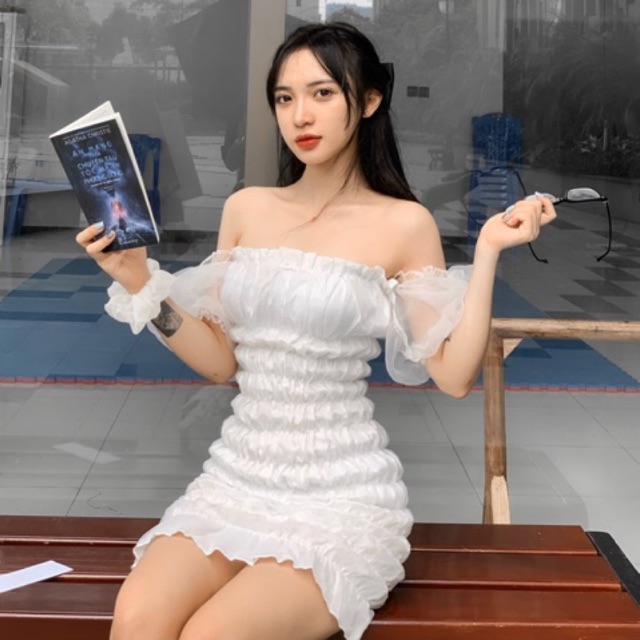 Đầm dập thun Bonnie