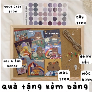( h2storee ) bảng ghim gỗ bần