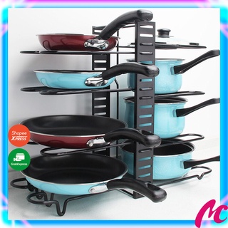 Giá để chảo xoong nồi,thớt,kệ gác vung nhiều tầng tiện lợi,Kệ gác chảo đa tầng_MC