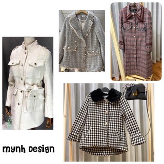 Áo dạ tweed - phong cách hàn quốc