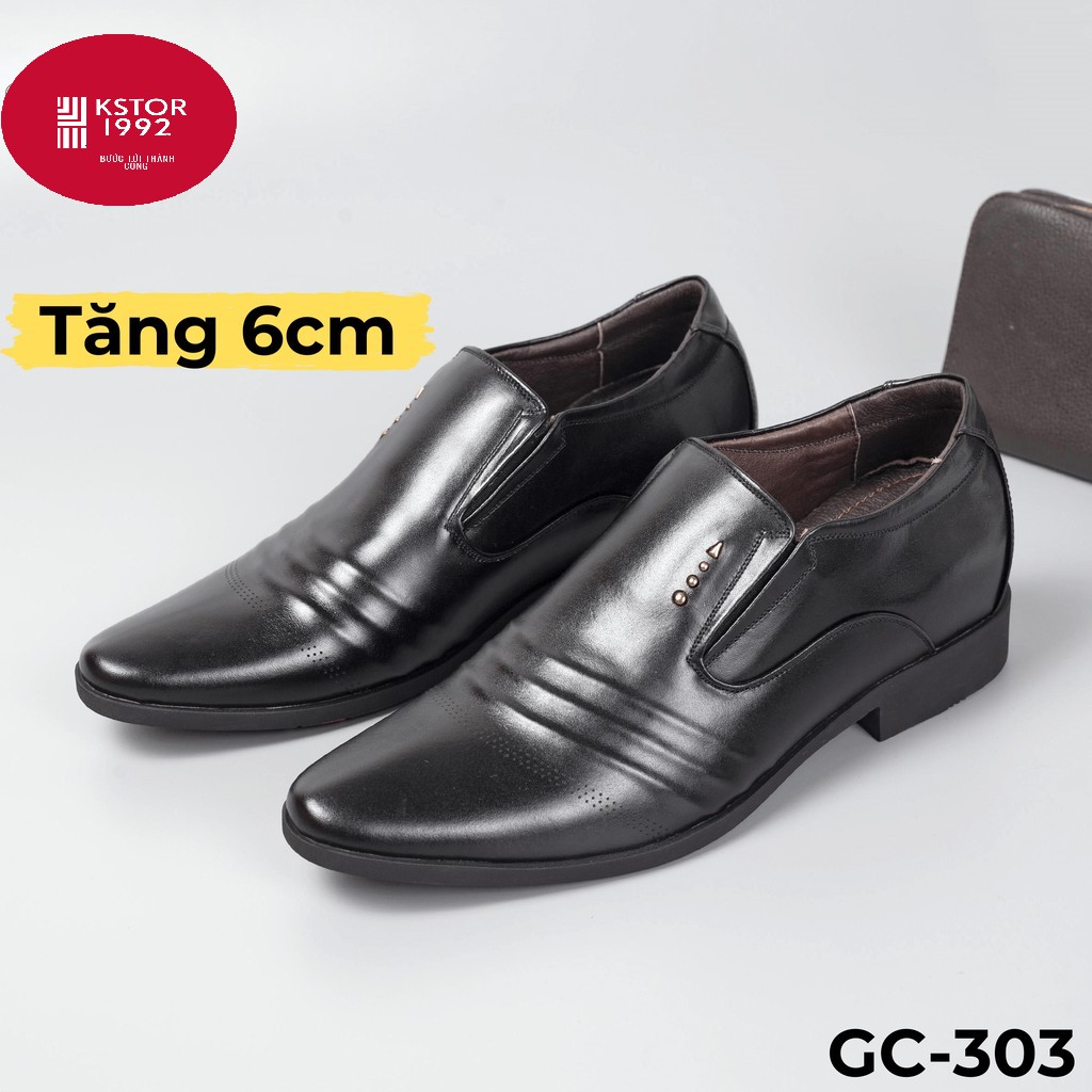 Giày da nam cao cấp tăng chiều cao đến 6cm - Kstore GC 303