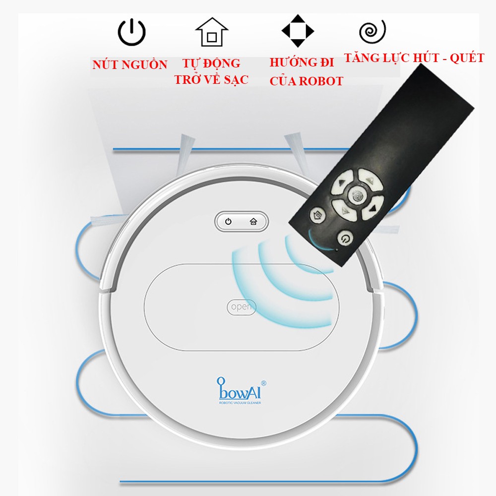 [NEW] ROBOT Hút Bụi Lau Nhà Tự Động Siêu Thông Minh Bowai OB11 Premium Có App, Tự Động Sạc Pin Làm Sạch Bụi Bẩn Lông Tóc