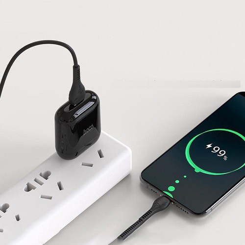 ⚡NowShip⚡ Bộ Sạc Nhanh Hoco HK2 3.4A Lightning Type C Micro USB dòng 3.4A Cho IPhone IPad Android..