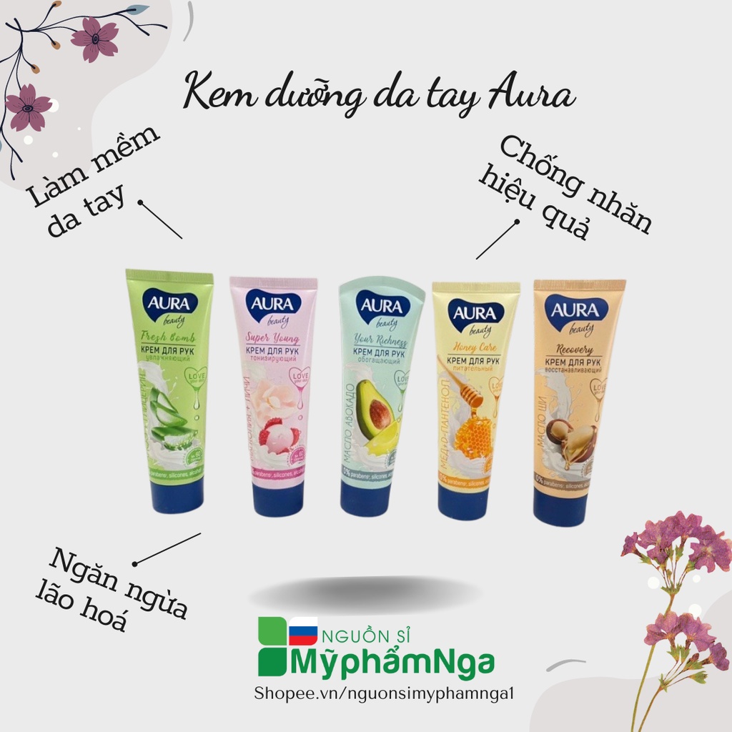 Kem dưỡng da tay Aura - Kem tay Aura dưỡng ẩm, mềm mịn