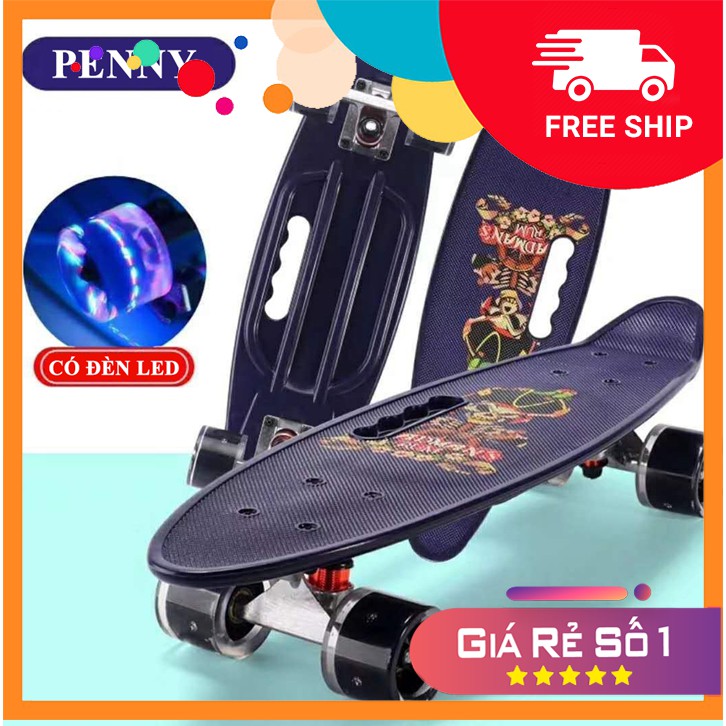 Ván trượt Skateboard Penny nhiều màu có đèn led (4 tùy chọn màu)