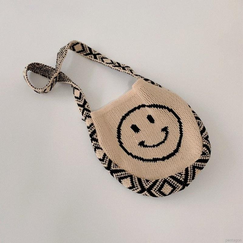 Túi đeo chéo hình mặt cười dễ thương cho bé