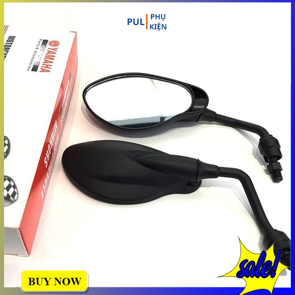 ❏∋Gương Xe Máy Chiếu Hậu Thời Trang Mini Mẫu Yaz Chân 10li Cho Wave, SH, AB, SH Mode Exciter Sirius...Giá 1 Cặp